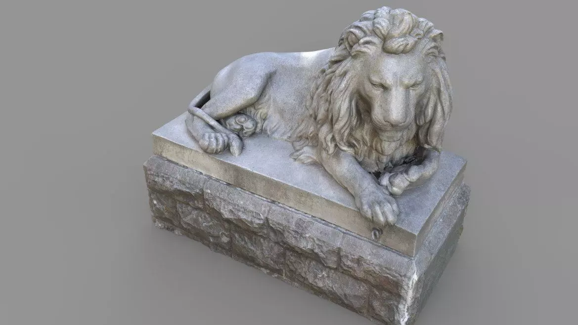 Sutro Heights Lion 3D model_0