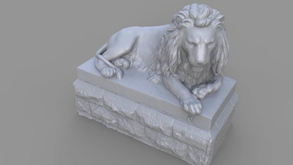 Sutro Heights Lion 3D model_1