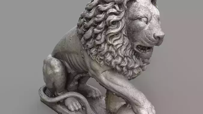 Gatekeeper Lion Guardian Statue