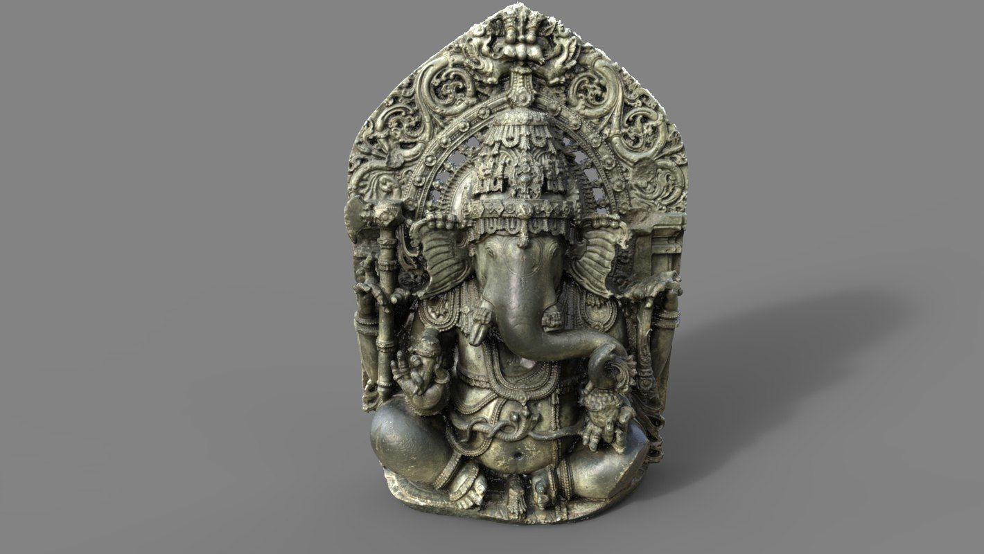 Ganesha statue 3D model_3