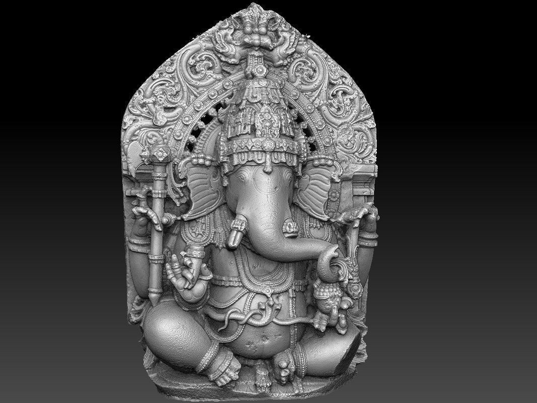 Ganesha statue 3D model_9