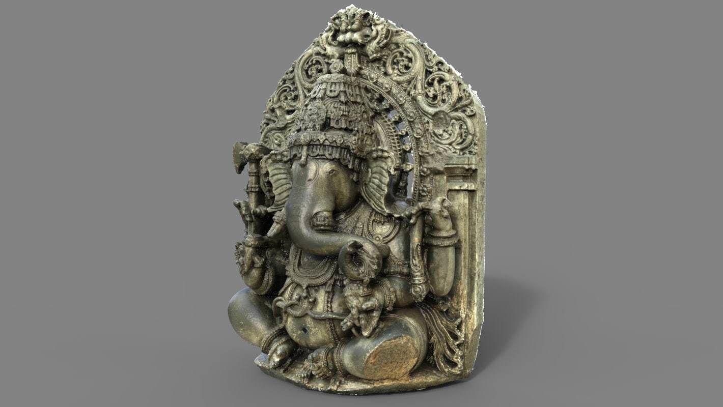 Ganesha statue 3D model_5