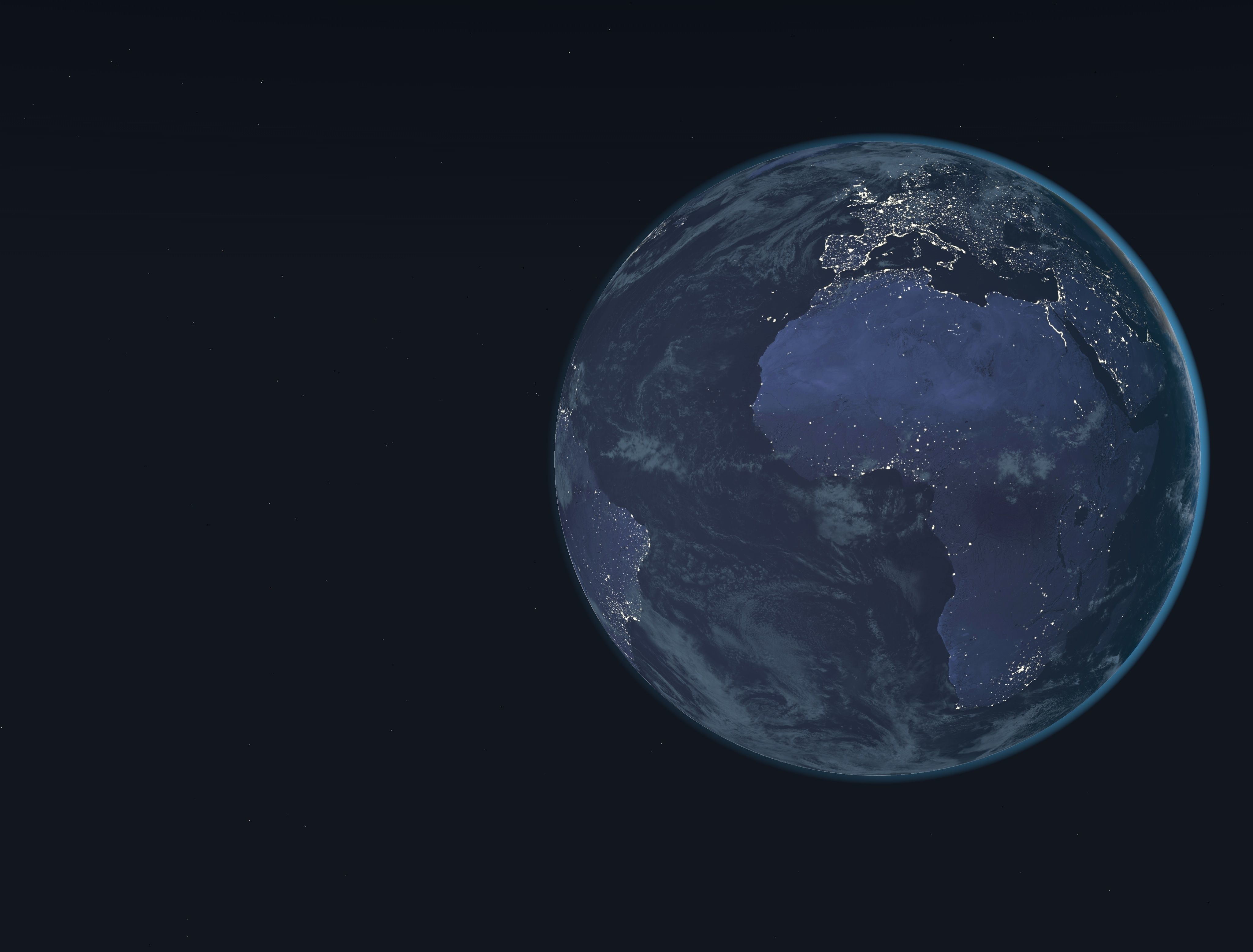 the earth from space - 3D model_4