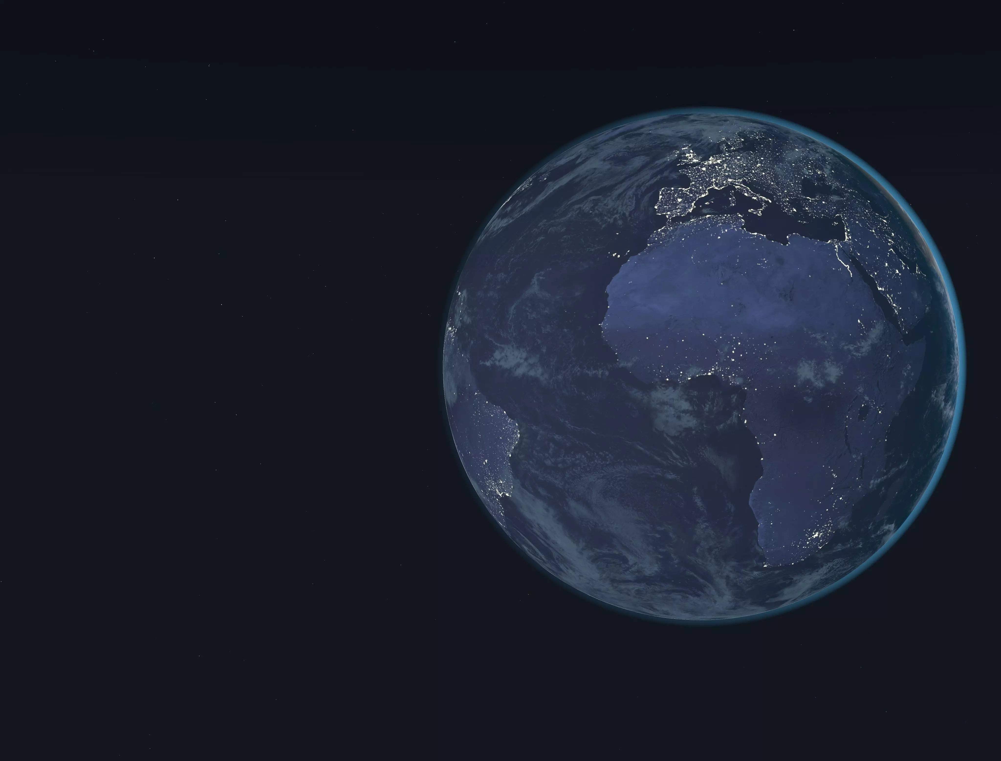 the earth from space - 3D model_0
