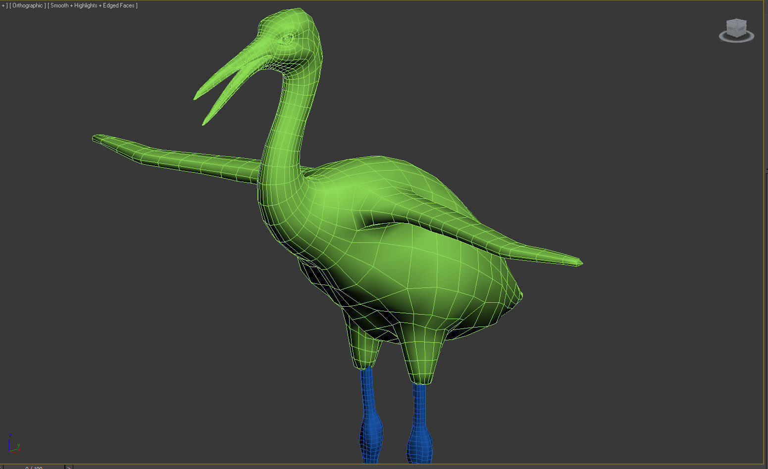 Crane Bird 3D model_13