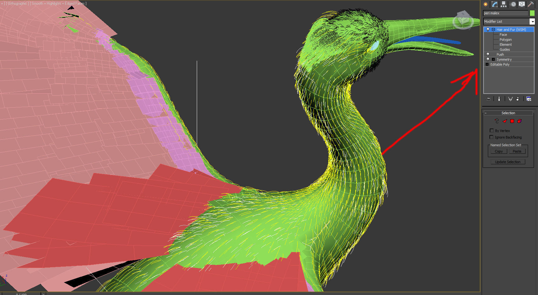 Crane Bird 3D model_15