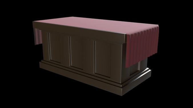 Church Altar V2 Low-poly 3D model
