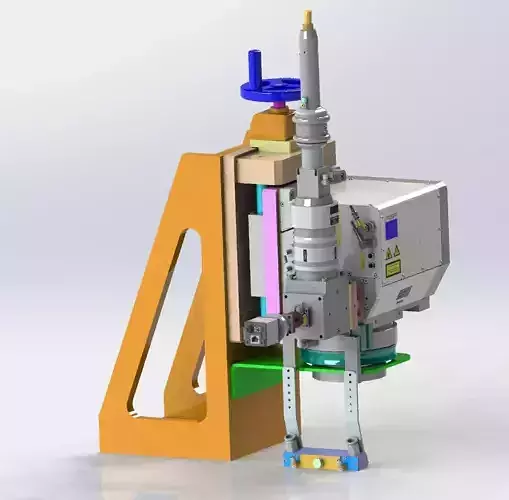 Z axis fine-turning laser module 3D model