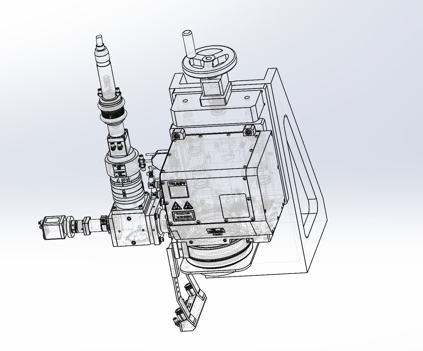 Z axis fine-turning laser module 3D model_4