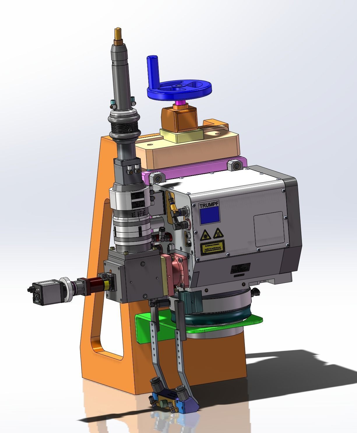 Z axis fine-turning laser module 3D model_6