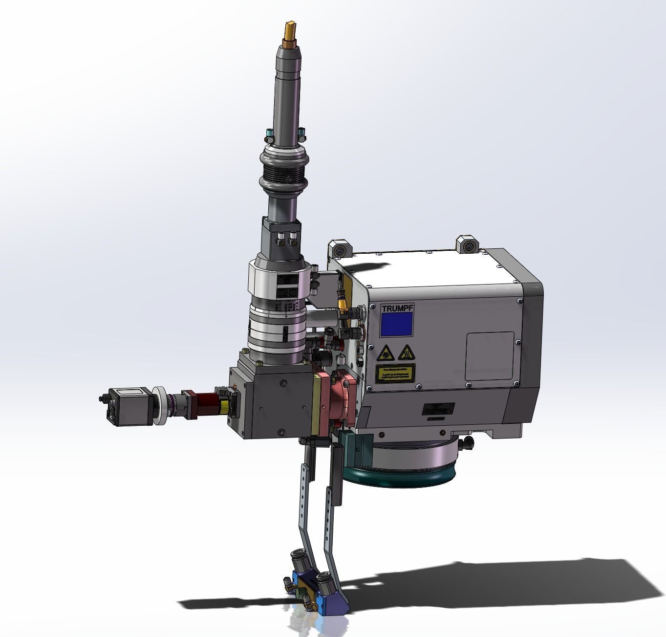 Z axis fine-turning laser module 3D model_1