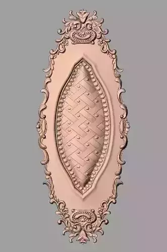 European style flower 3D relief STL Model for cnc engraving E080