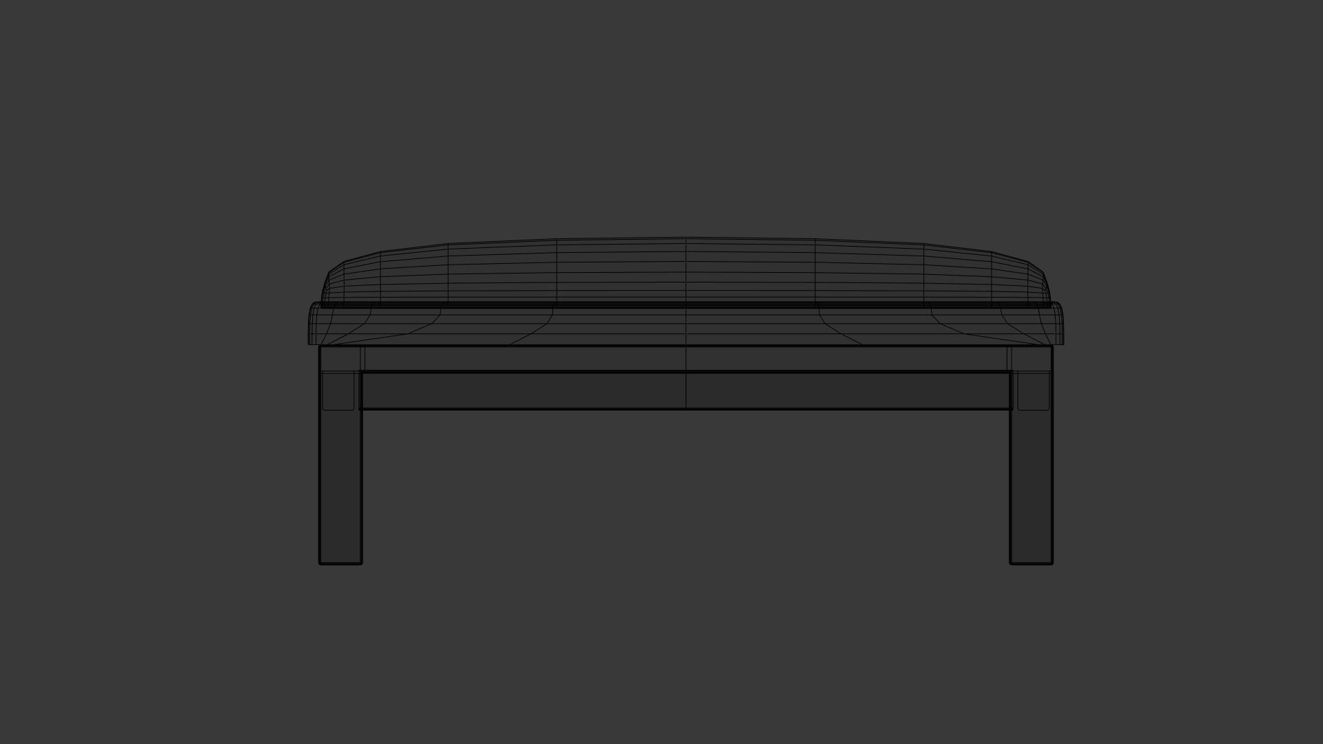 Church Piano Set Low-poly 3D model_16