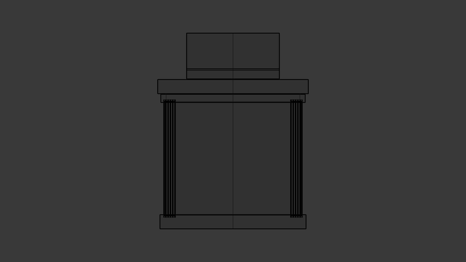 Church Podium V2 Low-poly 3D model_5