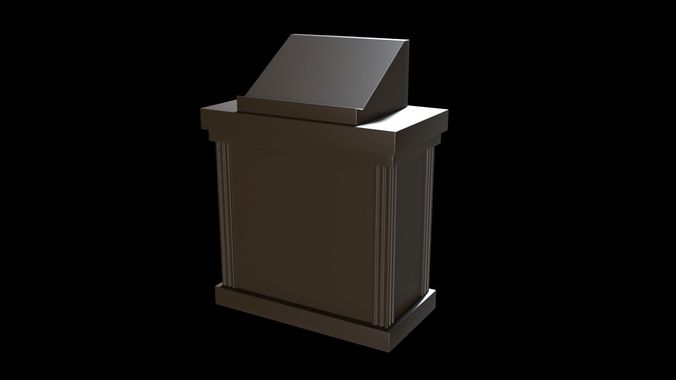 Church Podium V2 Low-poly 3D model