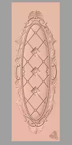 European style flower 3D relief STL Model for cnc engraving E084