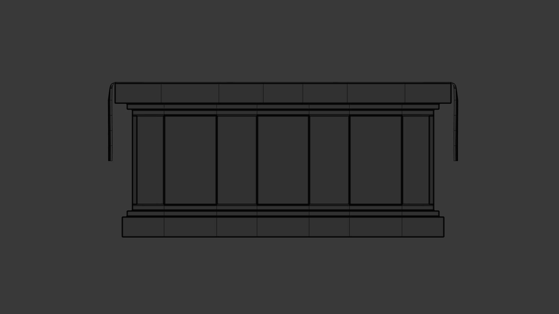 Church Furniture Asset Pack V2 Low-poly 3D model_73