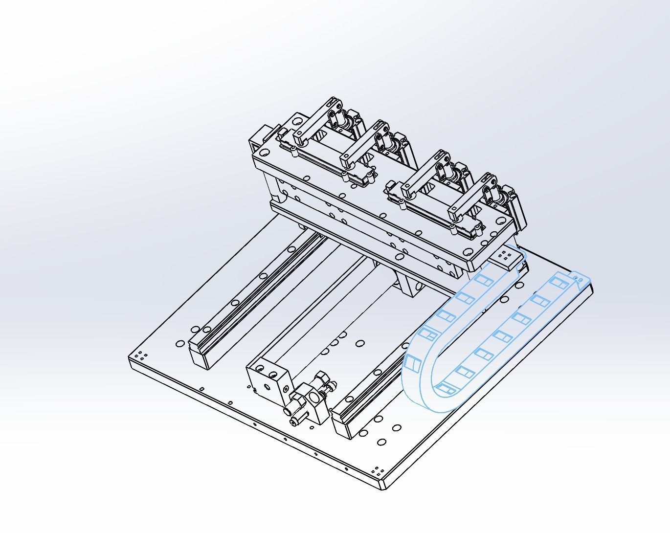 Hinge locating mechanism 3D model_1