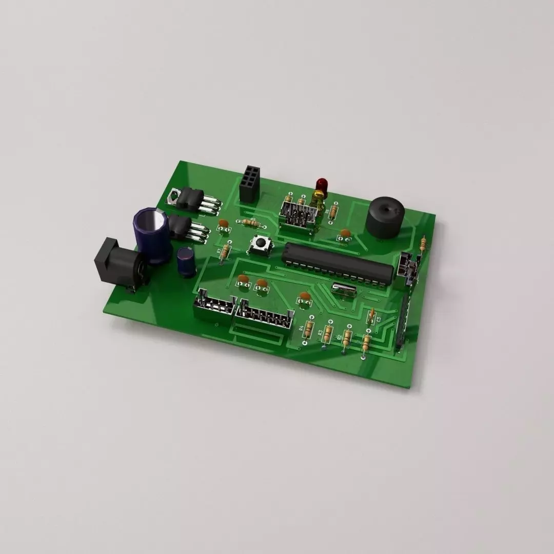 Circuit Board 3D model_0