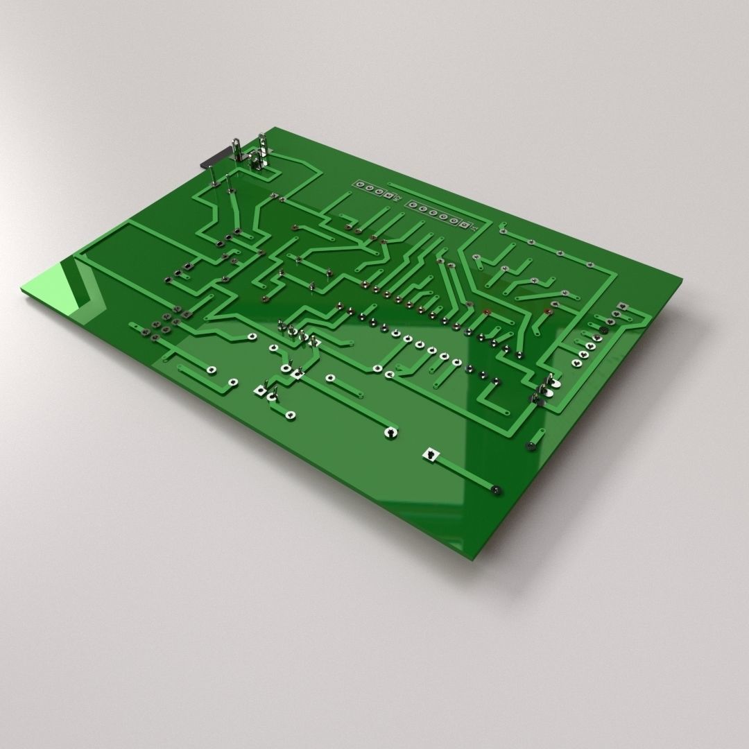 Circuit Board 3D model_2