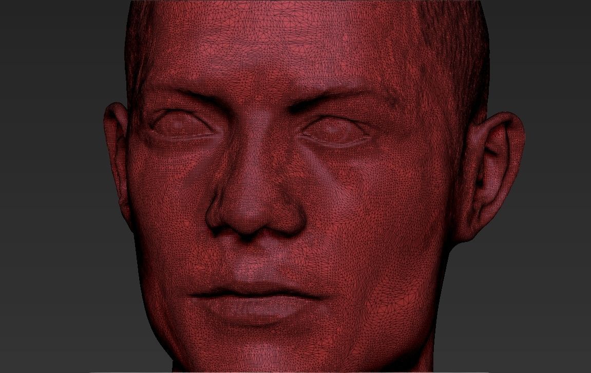 Cristiano Ronaldo with Throphies for 3D printing 3D print model_36