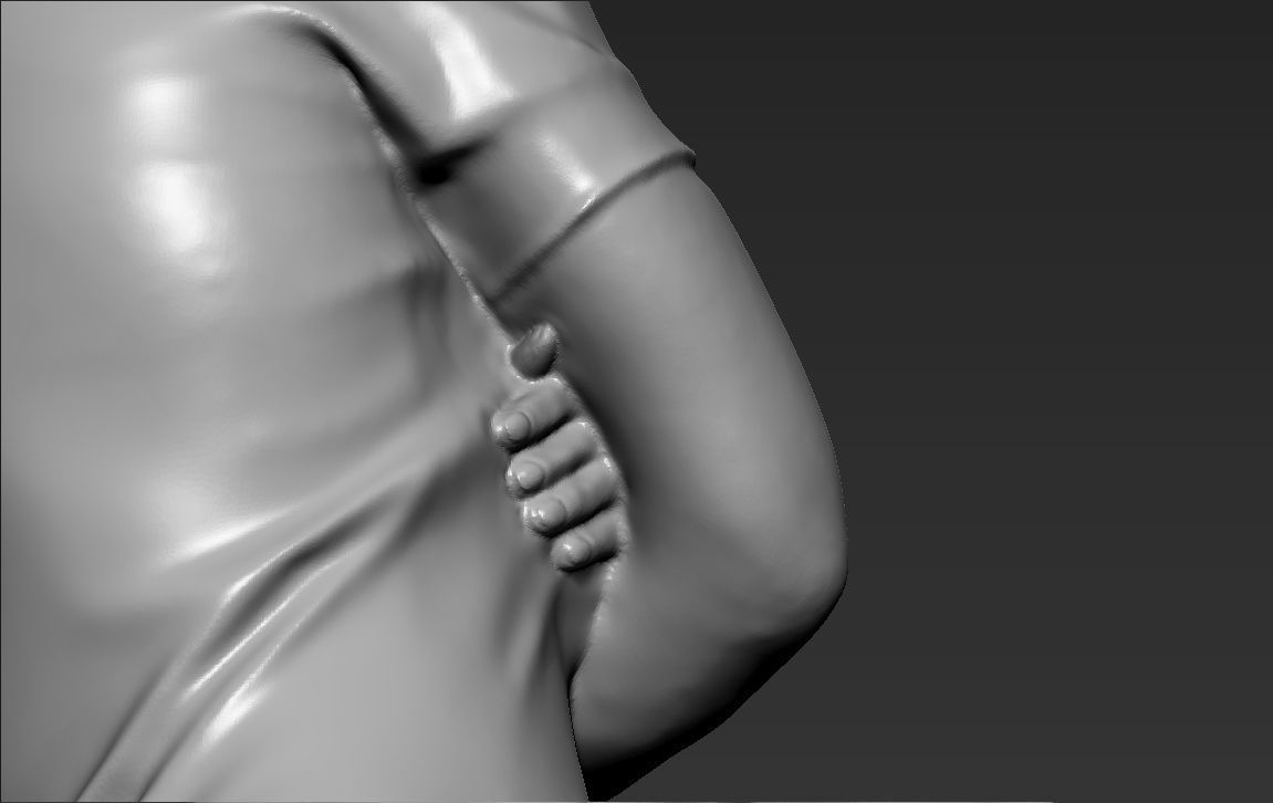 Cristiano Ronaldo with Throphies for 3D printing 3D print model_28