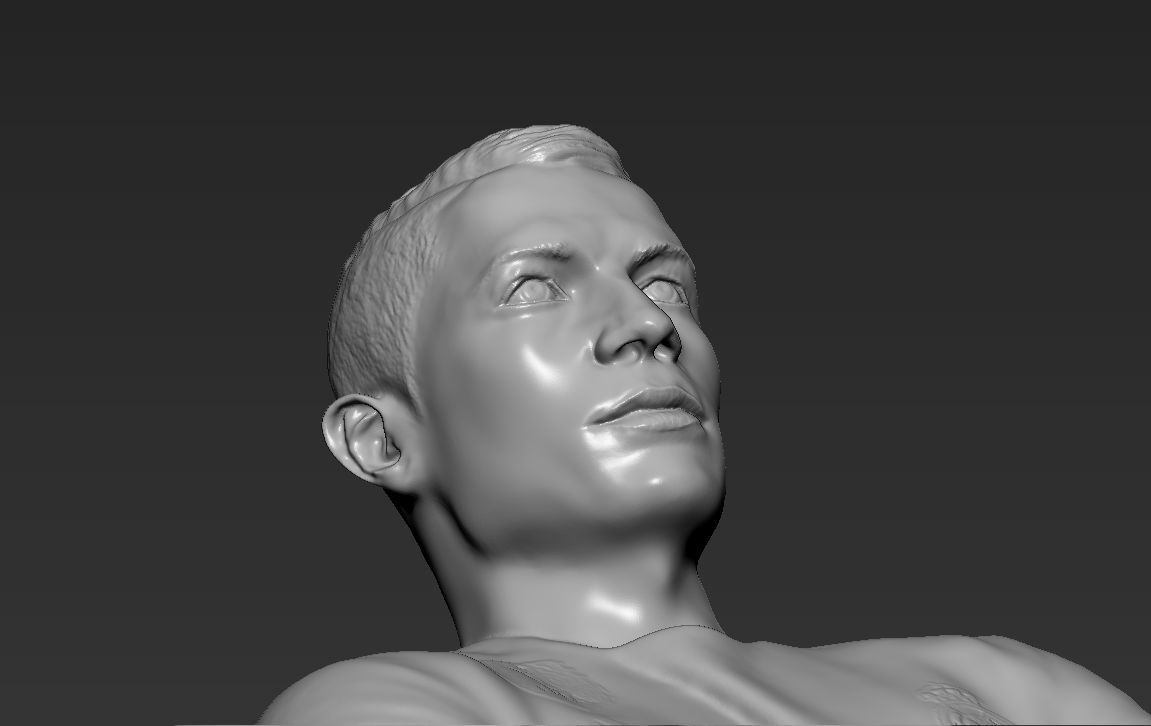 Cristiano Ronaldo with Throphies for 3D printing 3D print model_34