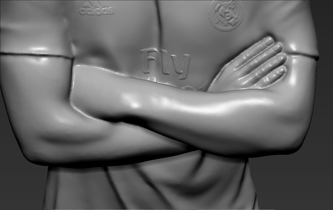 Cristiano Ronaldo with Throphies for 3D printing 3D print model_32