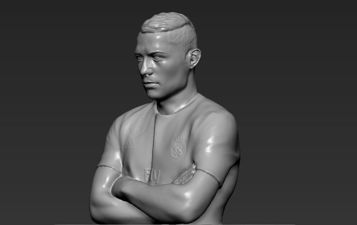 Cristiano Ronaldo with Throphies for 3D printing 3D print model_21