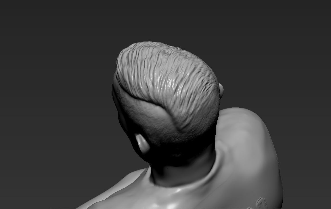 Cristiano Ronaldo with Throphies for 3D printing 3D print model_33