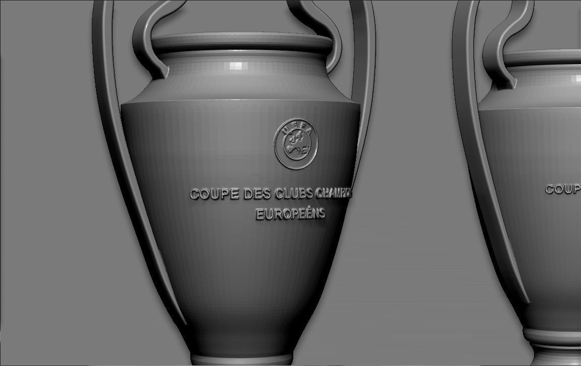 Cristiano Ronaldo with Throphies for 3D printing 3D print model_15