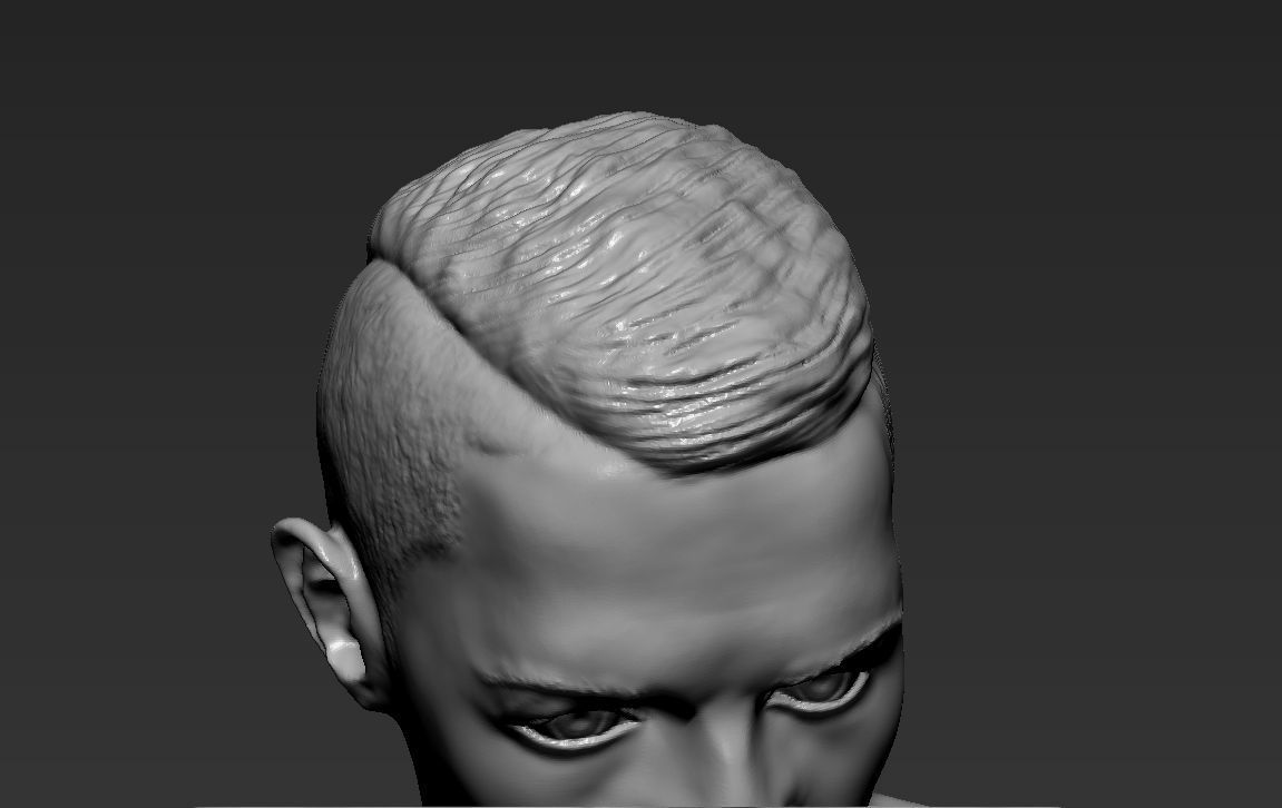 Cristiano Ronaldo with Throphies for 3D printing 3D print model_13