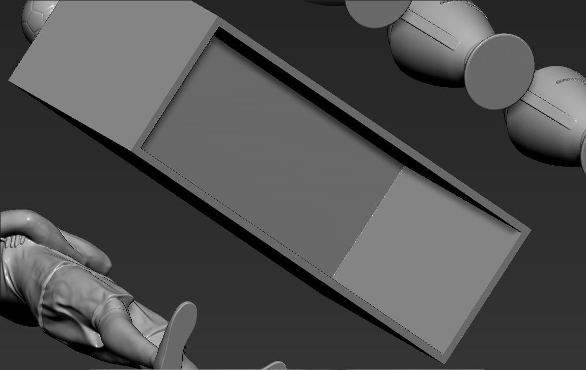 Cristiano Ronaldo with Throphies for 3D printing 3D print model_19