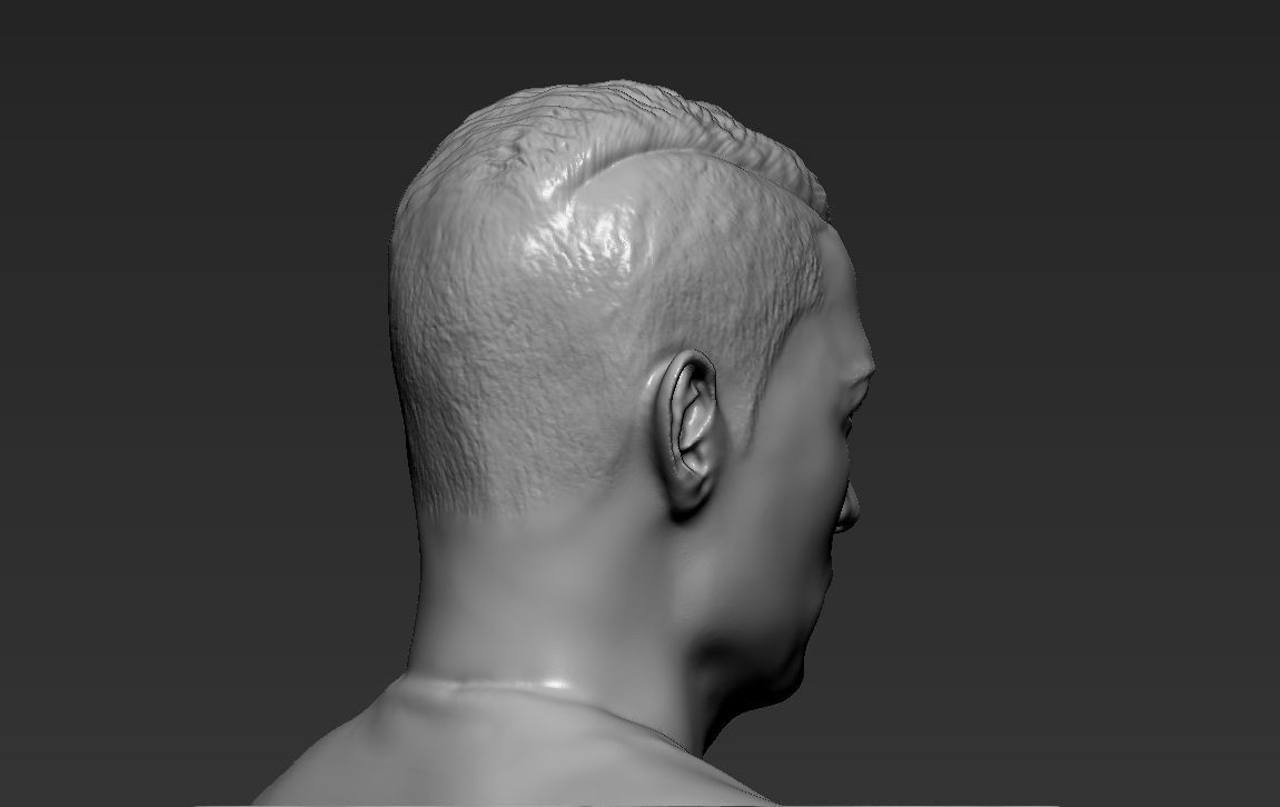 Cristiano Ronaldo with Throphies for 3D printing 3D print model_10