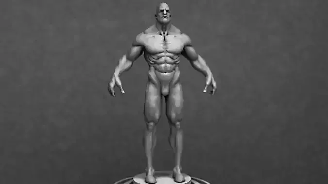 Human male low poly Low-poly 3D model