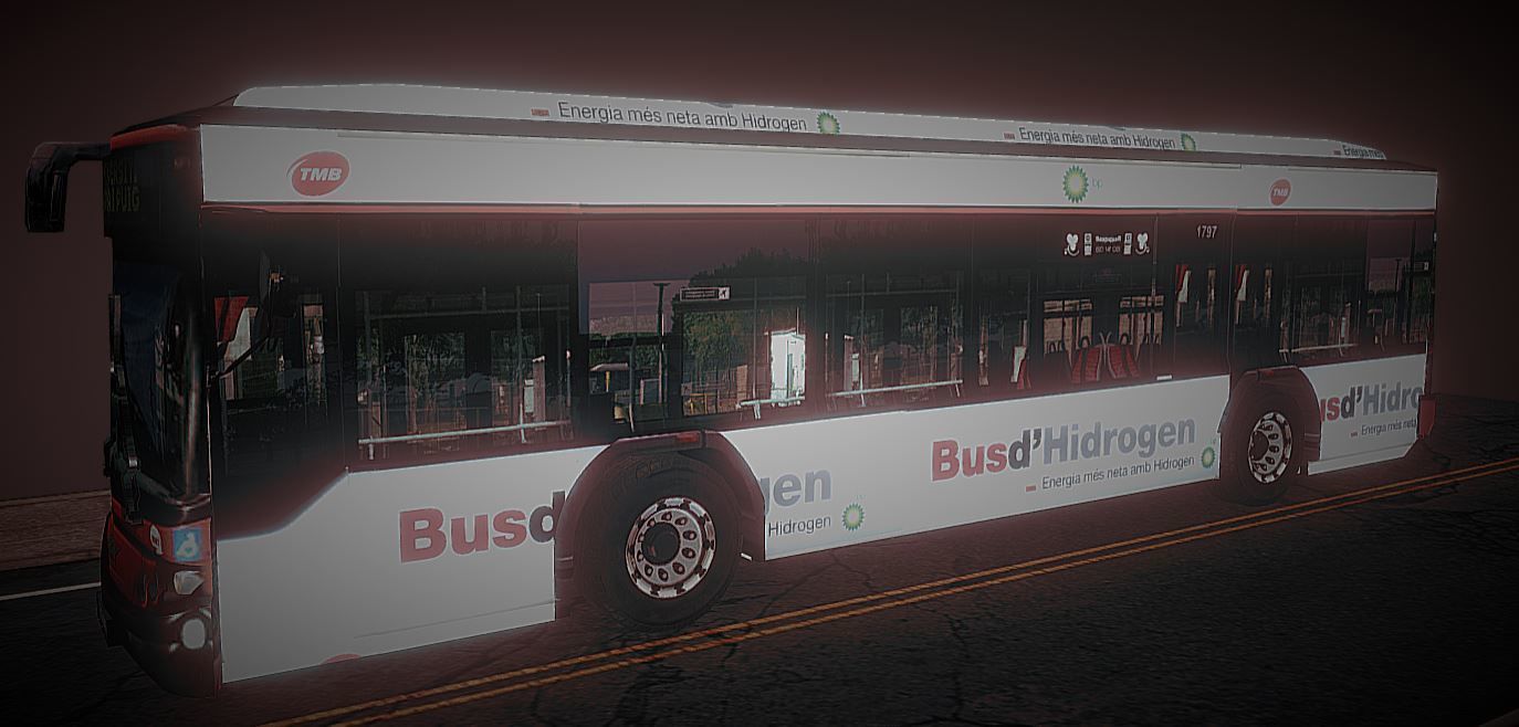 Autobus bus street Free low-poly 3D model_1