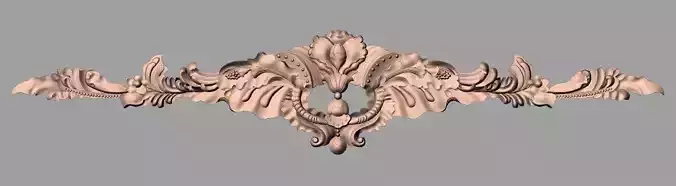 European style flower 3D relief STL Model for cnc engraving E090