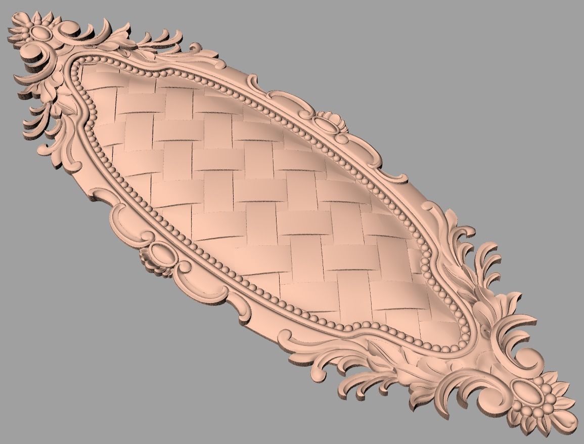 Artcam 3D relief STL models for CNC woodworking E104 3D model_1