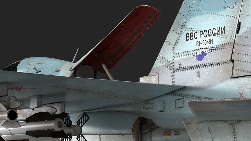 Su-30M2 russian air force fighter jet 3D model_16