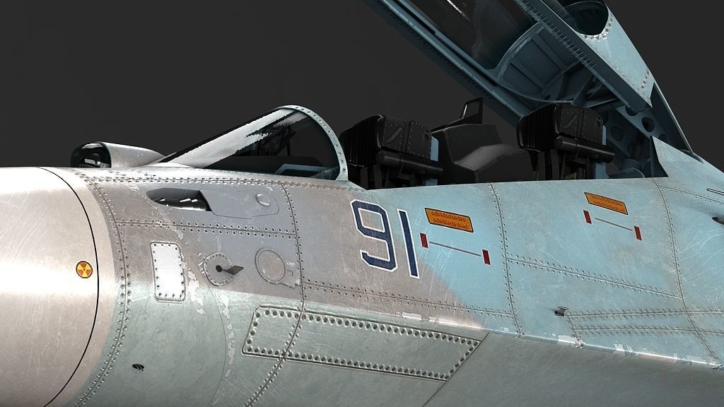 Su-30M2 russian air force fighter jet 3D model_14