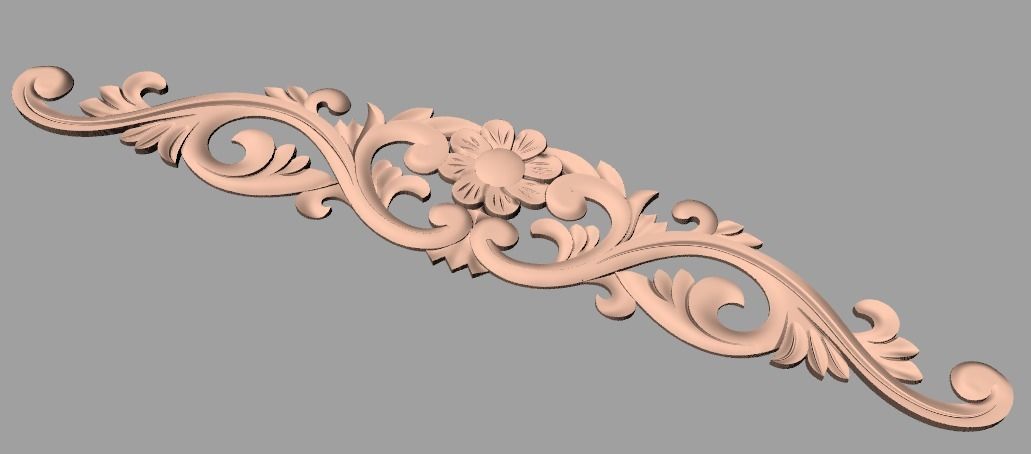 Artcam 3D relief STL models for CNC woodworking E109 3D model_1