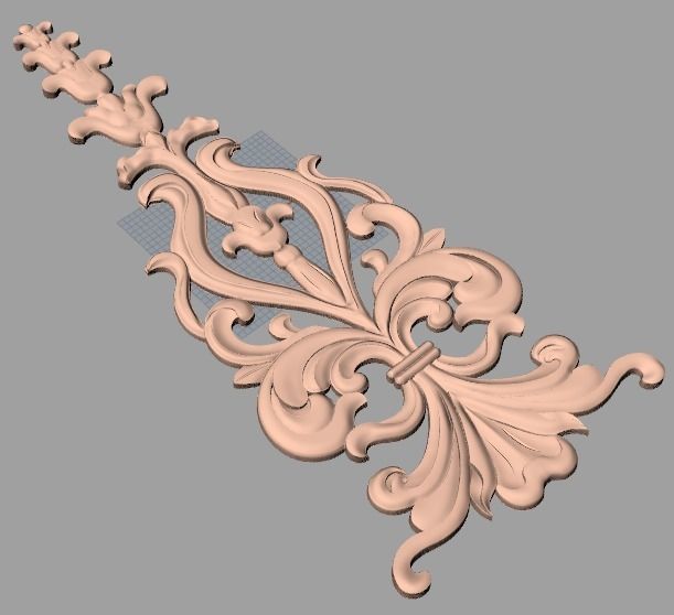 Artcam 3D relief STL models for CNC woodworking E110 3D model_1