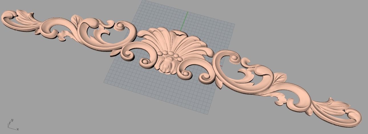 Artcam 3D relief STL models for CNC woodworking E111 3D model_1
