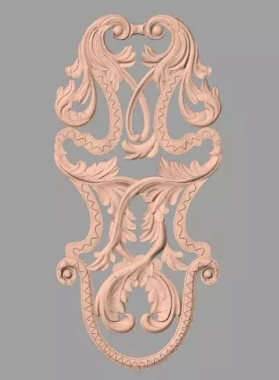 Artcam 3D relief STL models for CNC woodworking E116 3D model_0