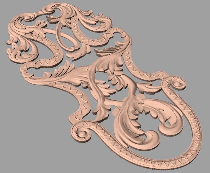 Artcam 3D relief STL models for CNC woodworking E116 3D model_1