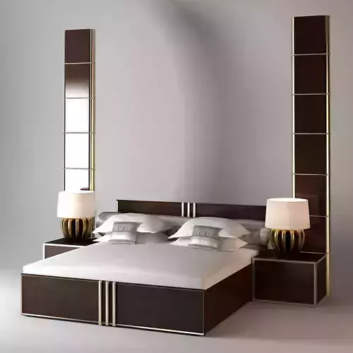  Bed Art Deco With Wall Panels