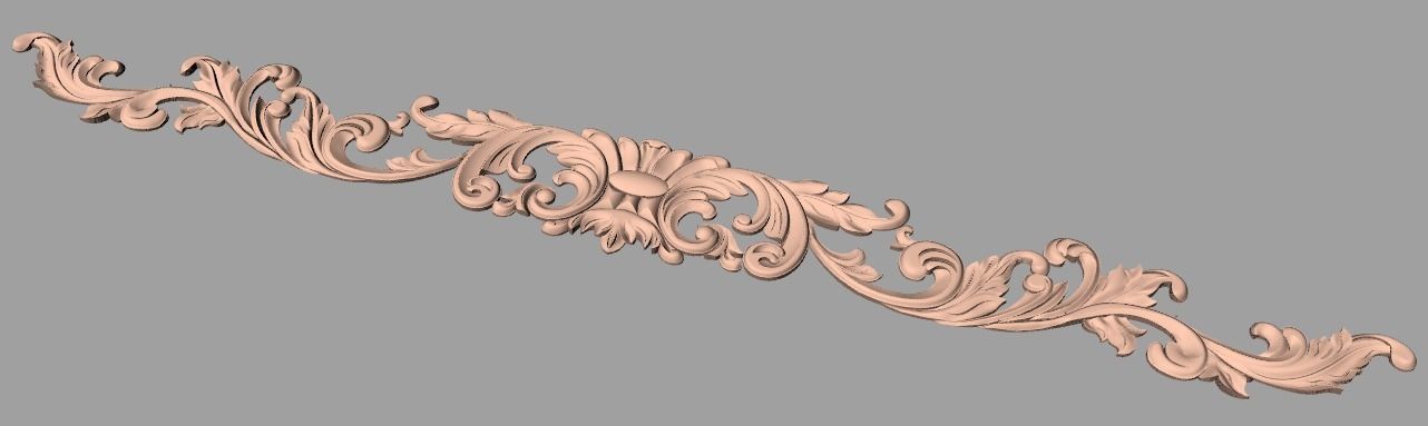 Artcam 3D relief STL models for CNC woodworking E118 3D model_1