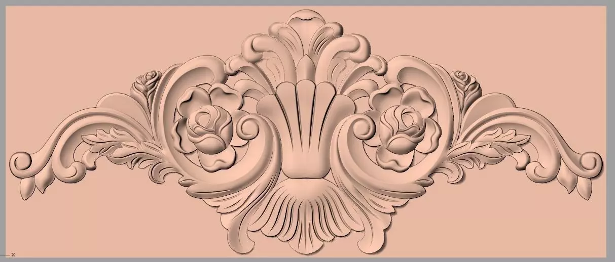 Artcam 3D relief STL models for CNC woodworking E119 3D model_0