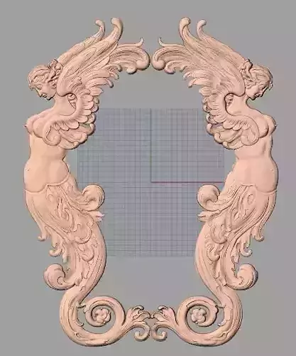 Artcam 3D relief STL models for CNC woodworking E121