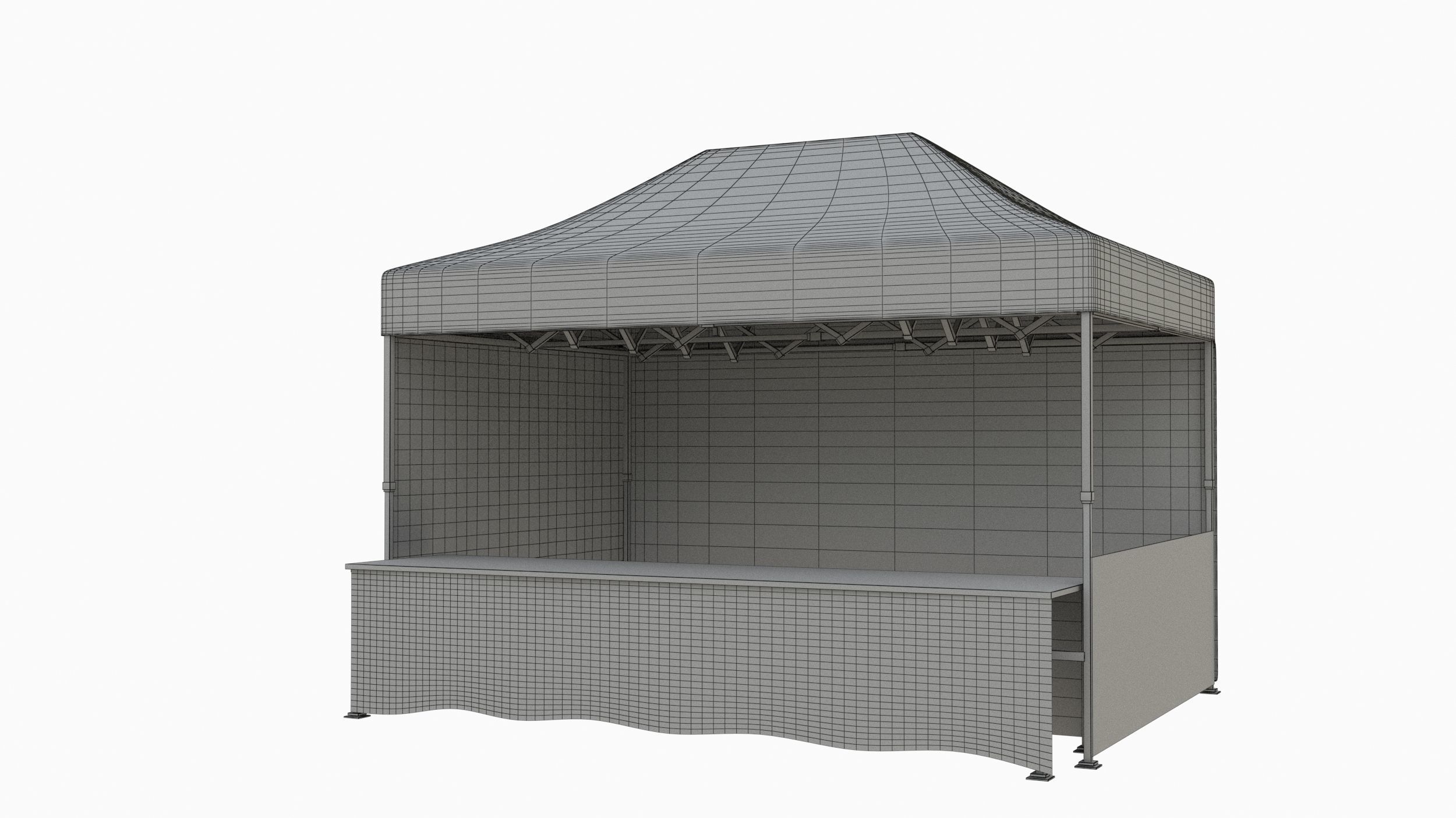 Marketing tent 4-5x3 m 3D model_3